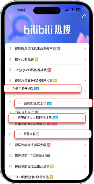 热度霸榜,拦截用户心智 热度霸榜,拦截用户心智