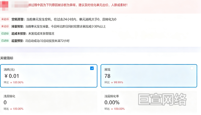 B站广告平台单元掉量严重
